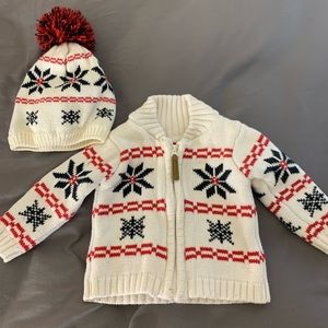 Matching sweater & beanie